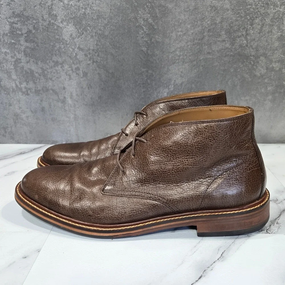 Cole Haan Barron Mens 9M Brown Leather Chukka Desert Boots Ankle Lace Up Casual